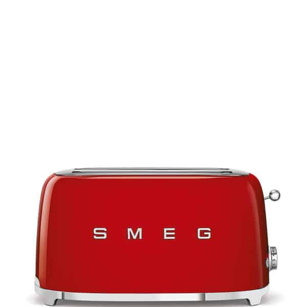 SMEG, Brödrost 4-skivor, 1500W, Röd